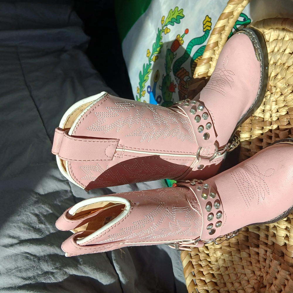 Pink Studded Lil GIRL Cowboy Boots